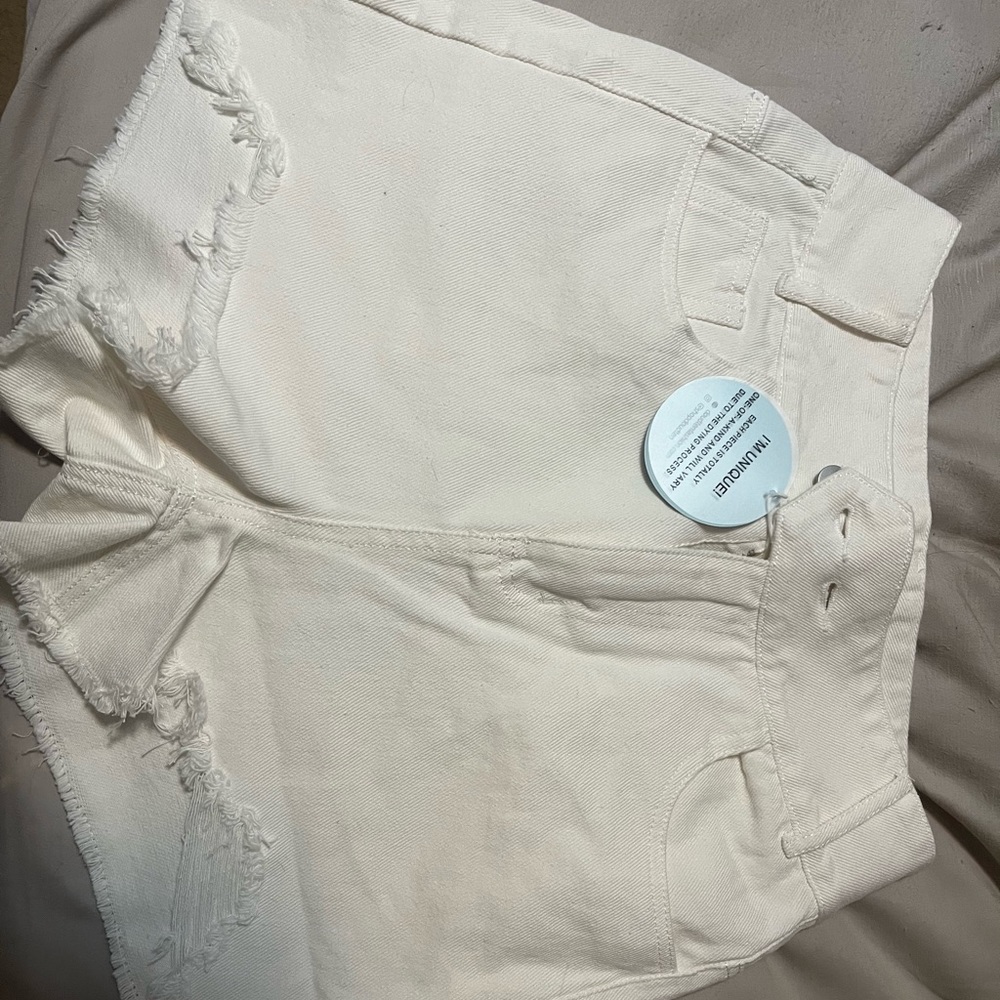 White jean shorts - Cloud Ten brand - NWT